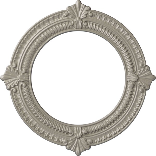 Ekena Millwork Benson Ceiling Medallion (Fits Canopies up to 8"), Hnd-Painted Pearl White, 13 1/8"OD x 8"ID x 5/8"P CM13BNPWS - main
